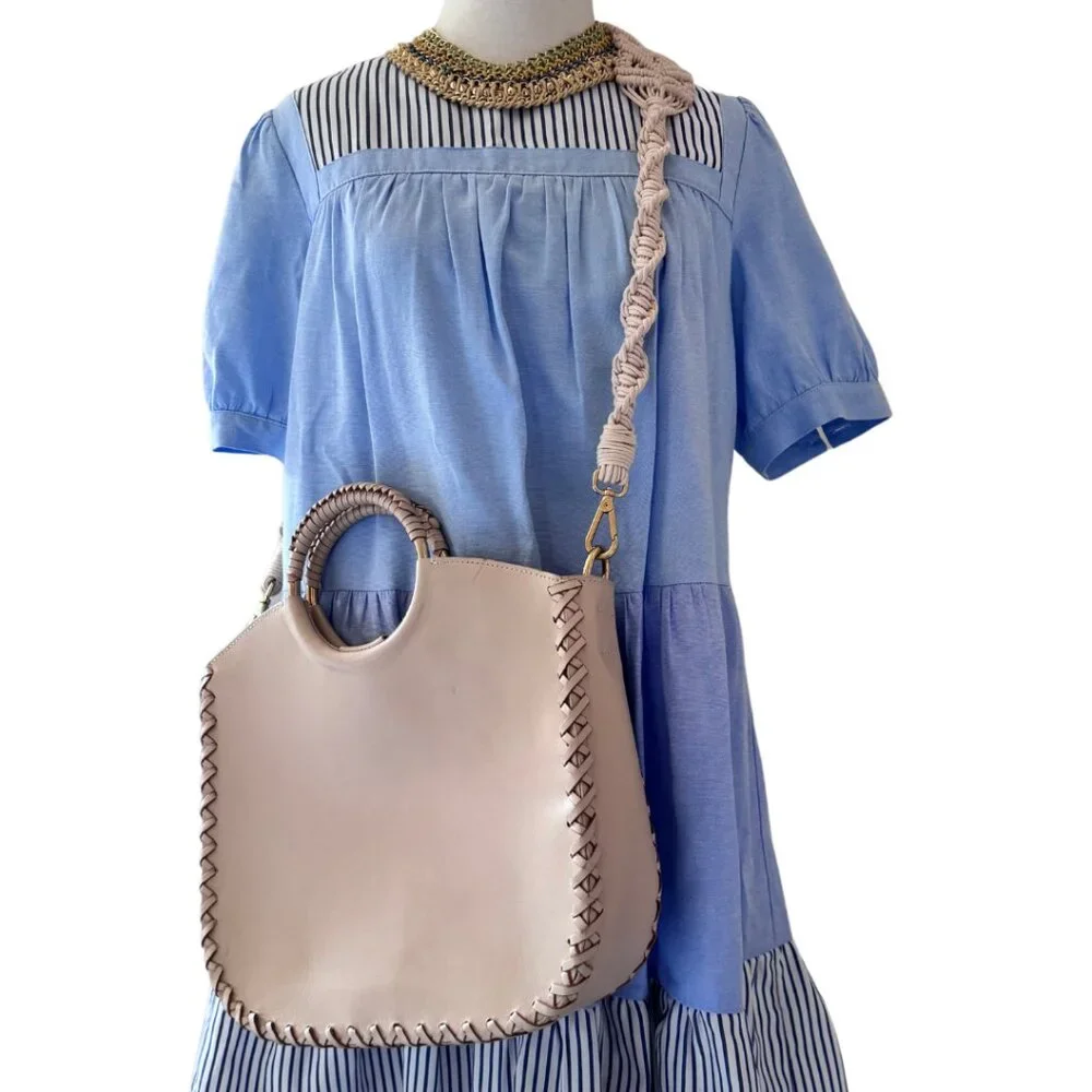 Ulla Johnson Luxury Handbag with Crochet Strap
